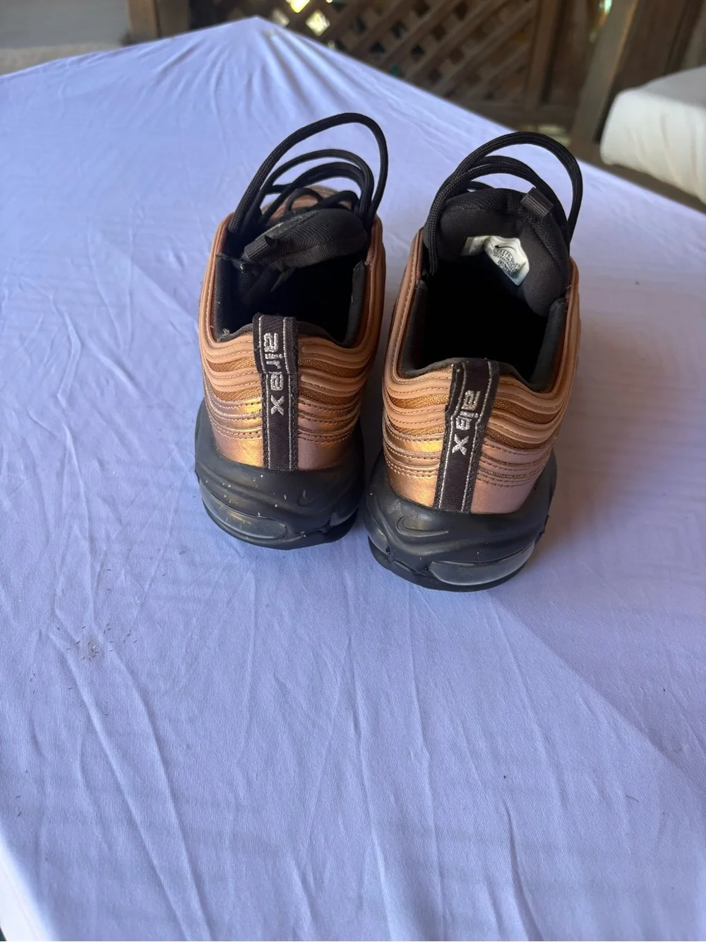 Nike Women’s Metallic Copper Air Max 97 Sneakers - Black/Copper